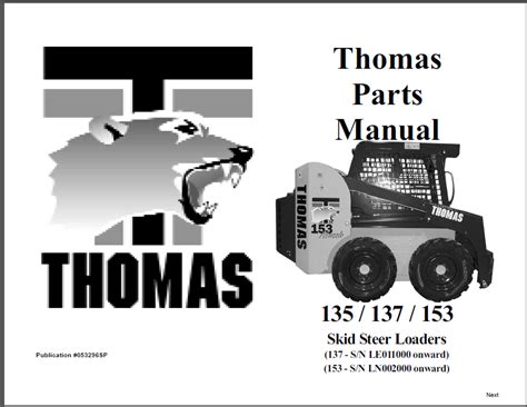 thomas 153s skid steer|thomas skid steer replacement parts.